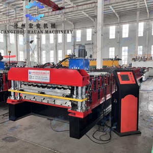 Art Decorative Water Wave Embossed Color Steel <b>Tile</b> Manufacturing Equipment Full-automatic Water Wave Roll Forming Machine - Product Image 4