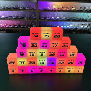 10cm 20cm 30cm 40cm 50cm 60cm Modern LED <strong>Magic</strong> Dice Luminous Square <strong>Mood</strong> Lighting Night <strong>Light</strong> Glowing Plastic Cube Table <strong>Light</strong> - Product Image 2