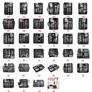 Ensemble de pinces de barbecue portables en acier inoxydable W011 pour l'extérieur avec sac Oxford, brosse et fourchette à barbecue – Outil domestique en gros - Product Image 5