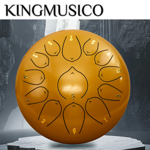 Tambor de Lengüeta de Acero de 10 Pulgadas, 11/13 Notas para Principiantes y Niños |   Instrumento de Percusión Manual Estilo Handpan |   Música OEM al por Mayor - Product Image 3