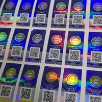 Autocollant de sécurité anti-contrefaçon personnalisé en usine avec code QR holographique 3D, étanche, inviolable et anti-effraction VOID