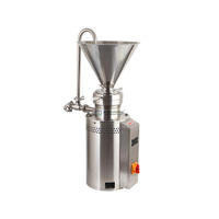 Moulin colloïdal vertical automatique industriel compact pour tahini, beurre de cacahuète, beurre de noix et graisses, usage commercial et alimentaire