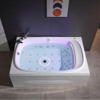 1.8Joyful Luxury Spa Tubs USA Nouveau design de massage avec rideau de cascade pour Villa, Appartement de luxe, Salle de bain de mariage, Chauffage LED, 2 personnes