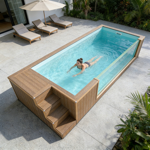 สระว่ายน้ำแบบตั้งพื้นชนิดโมดูลาร์ที่ใช้งานได้ยาวนานสำหรับสวนหลังบ้าน - Product Image 6