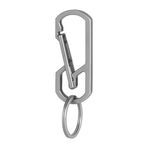 Llavero de aleación de titanio, de liberación rápida, engrosado, estilo mecánico para hombre, finamente elaborado, regalo de alta gama, hebilla de almacenamiento para exteriores - Product Image 3