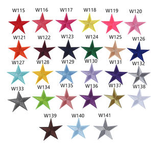 Vente en gros prix d'usine vente 7cm 7.5cm 8.2cm grande <span class=keywords><strong>taille</strong></span> presse à chaud fer à repasser sur grandes étoiles brodées pour vêtements - Product Image 2