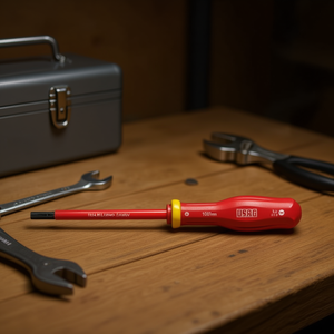 Screwdriver 100mm Red Handle With Yellow <b>Ring</b> For Precision Work - Product Image 3