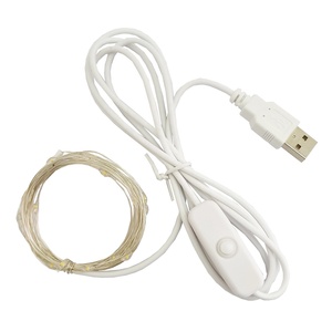 Luces USB <span class=keywords><strong>de</strong></span> 5V, cuerdas <span class=keywords><strong>Led</strong></span>, luces <span class=keywords><strong>de</strong></span> hadas, 5M, 50LED, <span class=keywords><strong>guirnalda</strong></span> <span class=keywords><strong>de</strong></span> <span class=keywords><strong>alambre</strong></span> <span class=keywords><strong>de</strong></span> cobre, iluminación con encendido y apagado para Navidad, boda, vacaciones, decoración - Product Image 3