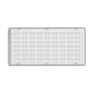 Panel de luz LED 5CCT 2x4 y 5 potencias seleccionables 0-10V regulable, 50W 6500LM luz de techo descendente para oficina - Product Image 2
