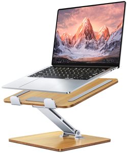 Gỗ máy tính xách tay đứng, có thể điều chỉnh chiều cao Ergonomic máy tính xách tay Riser chủ núi, máy tính xách tay lưu ý cuốn sách đứng cho bàn - Product Image 1