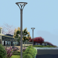 IP65 lampu taman rumput LED luar ruangan Lumen tinggi bertenaga baterai dengan tubuh PC desain baru untuk suplai Ac/DC