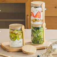 Couvercles ronds en bambou écologiques de qualité alimentaire avec anneau en silicone pour bocaux, flocons d'avoine, yaourt, collations - Vente directe usine