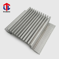6000 série profilé en aluminium extrudé dissipateur thermique anodisé argent dissipateur thermique électronique soudé en aluminium usinage cnc