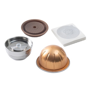 สำหรับ Nespresso-S <span class=keywords><strong>vertuo</strong></span> <span class=keywords><strong>Next</strong></span> สแตนเลสแคปซูลที่นำกลับมาใช้ใหม่ได้ตัวกรองกาแฟแบบเติมได้ปรับแต่งตามความต้องการของคุณ - Product Image 1