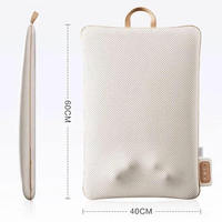 P08 Coussin de massage électrique portable pour le dos et le corps, avec chaleur, compresse chaude, pétrissage et shiatsu, contrôle de la minuterie 12W
