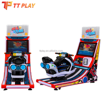 Machine de jeu d'arcade de course de motos Manx TT, simulateur de conduite de moto Flame FF GP à monnayeur pour centre de divertissement