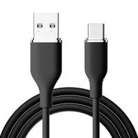Câble de charge rapide USB-C en silicone liquide souple, 1M 2M 3M, prix usine, cordon de synchronisation de données USB 2.0