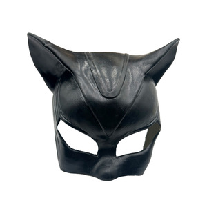 Máscara de <span class=keywords><strong>Catwoman</strong></span> de media cara, accesorio de disfraz para cosplay de fiesta de Halloween, máscara negra sexy con orejas de gato - Product Image 6