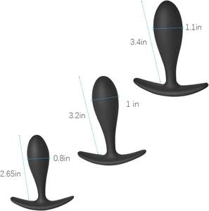 سدادة شرجية من السيلكون للجنسين, سدادة شرجية من السيلكون للجنسين ، 3 مقاسات مختلفة ، للرجال/النساء ، أداة تدريب شرجي للأزواج - Product Image 5