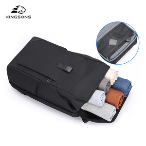 Kingsons Business Flip-Top <b>Backpack</b> 20-35L Water Resistant Laptop <b>Compartment</b> Unisex Everyday Use - Product Image 4