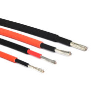 Kabel Tenaga Surya Pv1-f Dc Tembaga Berlapis Timah 4mm 6mm 10mm Kabel Surya Fotovoltaik TD