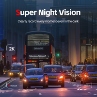 Caméra embarquée 4K GPS WIFI ADAS 3 canaux avec vision nocturne, écran 9,66 pouces, capteur G, étanche, enregistreur vidéo AI avant/arrière pour voiture