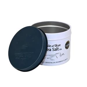 Food Grade Round Aluminum <b>Tin</b> Can Custom Printed Airtight Spice Sea Salt Tea Storage Metal Packaging Container with Embossed Lid - Product Image 2