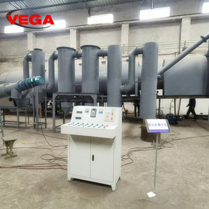 Bois dur bûche noix de coco coquille puce bambou Horizontal flux d'air Biochar four pour charbon de bois BBQ carboniser Machine Briquette carboniseur - Product Image 2