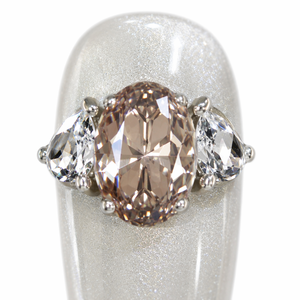 Faux ongles à presser blancs pailletés avec strass et perles, forme amande, prêts à poser, kit professionnel - Product Image 4