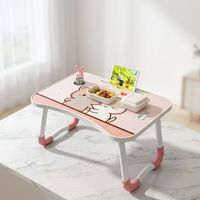 Bureau d'ordinateur pliable en MDF, design coloré, table simple pour ordinateur portable, bureau d'étude