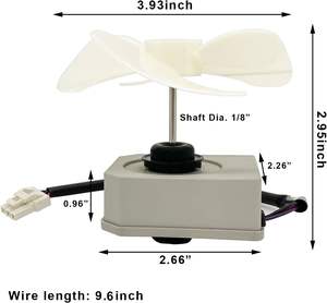 Ensemble moteur de ventilateur d'évaporateur de réfrigérateur DC12V KBL-48ZWT05-1202A Neuf Fabriqué en Chine <span class=keywords><strong>Frigidaire</strong></span> Magic Chef Réfrigérateur Omar 2W 2200RPM - Product Image 2