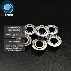 Roulement à billes miniature en céramique SR144WZZ P4 à double blindage, compatible avec les pièces à main dentaires <span class=keywords><strong>Sirona</strong></span> T2 T3 haute vitesse – Pièce de rechange - Product Image 4
