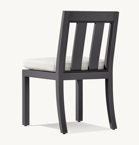 Chaise sans accoudoirs de patio tout temps <span class=keywords><strong>COSTA</strong></span> ensemble de salle à manger de plage de jardin chaise d'appoint de salle à manger en aluminium de meubles en métal fabriqués à la main - Product Image 3