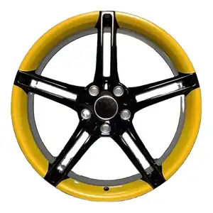 Forged Wheel Passenger Car Wheels Black Yellow For Bmw Amg Original Rims