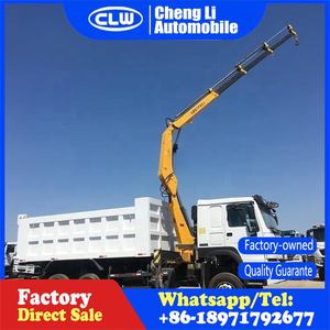 Usine Sino Howo 8x4 <span class=keywords><strong>grue</strong></span> camion 12 roues camion à <span class=keywords><strong>benne</strong></span> basculante monté <span class=keywords><strong>grue</strong></span> à bras pliant - Product Image 3