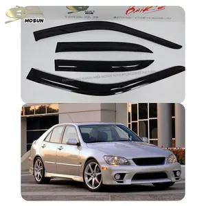 PMMA Sun Rain Guard Window Visor Tiêm Mưa Lá Chắn Cửa Sổ Làm Lệch Hướng Vent Shade Cho Lexus IS 200 300 Altezza 1998-2005