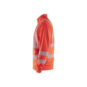 BLAKLADER - 356325385500S Sweat Hi-Vis Full-zip Rouge-EAN 7330509832356 HI-VIS WORKWEAR - Product Image 5