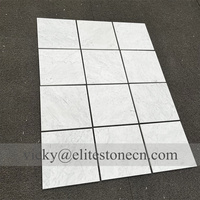 Carreaux fins en marbre blanc naturel 12x12, marbre blanc de Carrare Italie 24x12, carreaux muraux