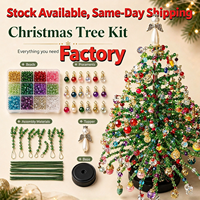 Nouveau kit DIY d'arbre de Noël perlé, ensemble artisanal de fabrication d'arbres de Noël perlés faits main