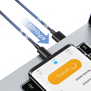 Usams sj708 đen trắng nhanh chóng sạc cáp Loại C Cáp PD 3A USB C Cáp dữ liệu - Product Image 4