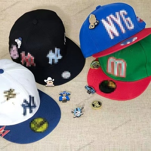 Chapeaux à aimants en émail mexicains, design mignon, fabrication en gros à bas prix, chaîne rigide pour camion, aimants de revers, aimants magnétiques en vrac - Product Image 1