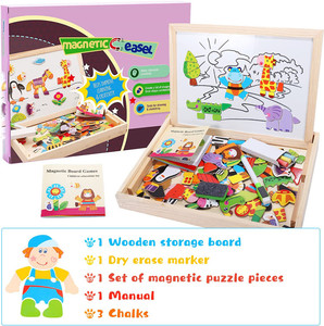 Nuovo Puzzle Educativo in Legno per Bambini, Gioco con Cavalletto Artistico e Animali - Product Image 6
