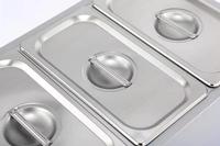 PRINCE Bain-marie électrique de table en acier inoxydable, modèle de présentation EH-3, 1500W AC 220-240V pour restaurant