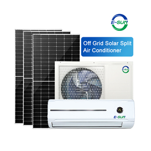 Esun 550w pannello 24v Ac condizionatore d'aria sistema di alimentazione 9000btu tubo a vuoto con Dc pannello ibrido Kit Modulare commerciale 0.5hp solare - Product Image 6
