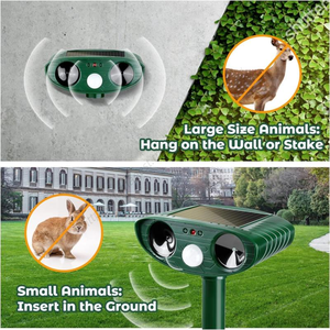 Ahuyentador Solar de Animales al por Mayor, Detector de Movimiento PIR para Exteriores, Dispositivo Repelente de Perros con Luz, Suministros para el Hogar y Jardín - Product Image 5