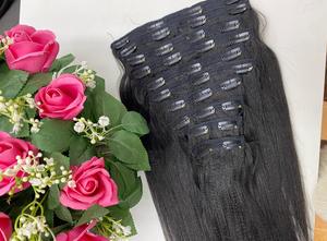 ผมต่อแบบคลิปหนีบผมมนุษย์ทำจากเคราตินผมต่อผู้ผลิตจากเวียดนาม - Product Image 3