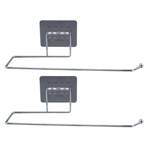 ที่แขวนผ้าเช็ดจานสำหรับคนขี้เกียจ ไม่ต้องเจาะผนัง ชั้นวางผ้าขนหนูเหล็กดัดสำหรับห้องน้ำ ห้องสุขา และห้องครัว สำหรับผ้าเช็ดจานและห้องน้ำ - Product Image 1