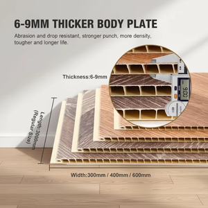 나뭇결 무늬 모던 몰 PVC 천장 패널 6-10mm 보드 스트립 (인테리어 장식용) 20/25/30cm 폭 내화 방수 - Product Image 4