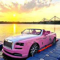 Nouveau modèle de bateau à moteur à essence pour divertissements aquatiques, 5 places, Jet Car Boat, supercar aquatique