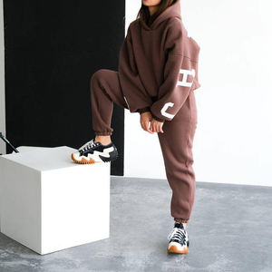 <span class=keywords><strong>Abbigliamento</strong></span> Trendy per Donne 2025, Set di Felpa con Cappuccio e Pantaloni, Completi Casual Eleganti da Donna, Tuta Sportiva alla Moda - Product Image 4